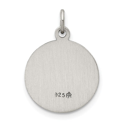 Sterling Silver Antiqued Saint Gerard Medal