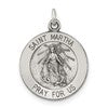 Sterling Silver Antiqued Saint Martha Medal