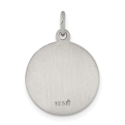 Sterling Silver Antiqued Saint Matthew Medal