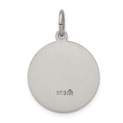 Sterling Silver Antiqued Saint Matthew Medal