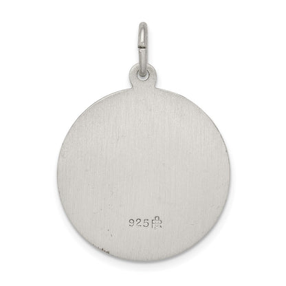 Sterling Silver Antiqued Saint Matthew Medal