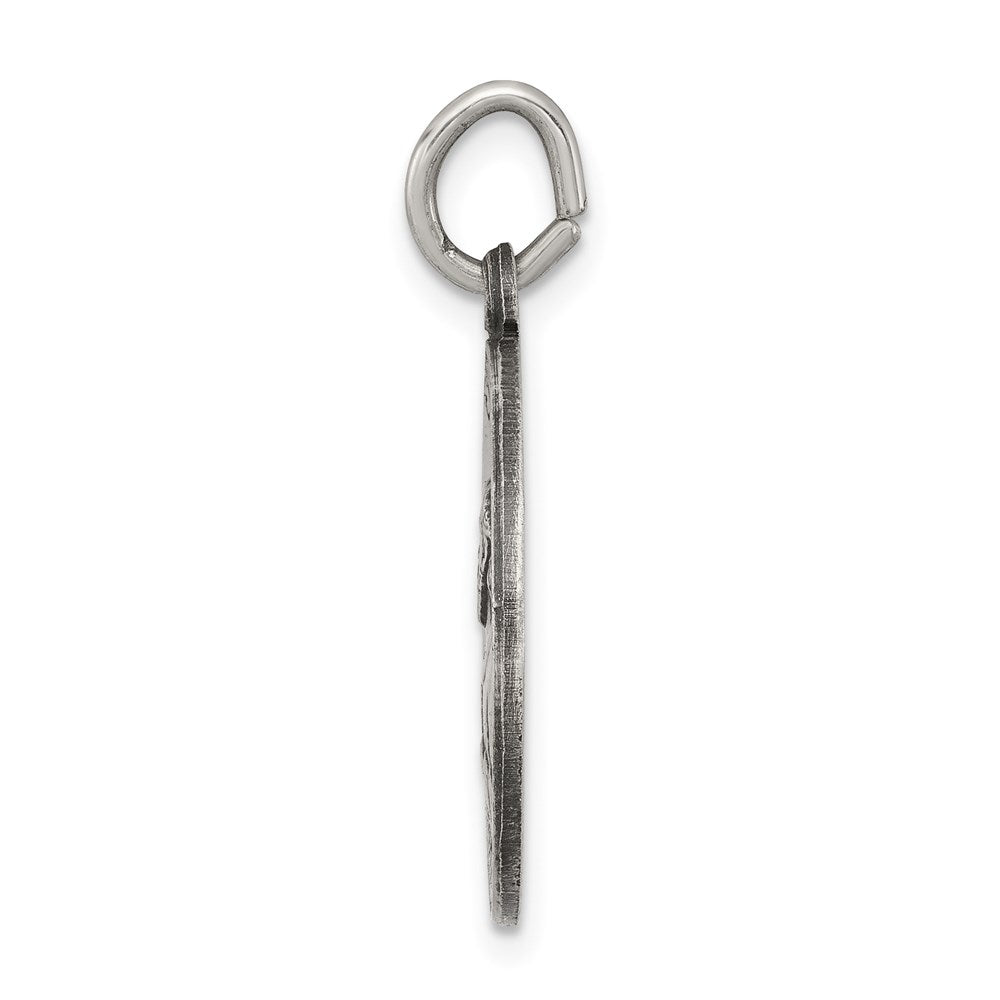 Sterling Silver Antiqued Saint Paul Medal