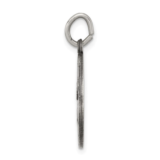 Sterling Silver Antiqued Saint Paul Medal