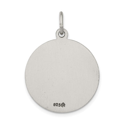 Sterling Silver Antiqued Saint Peter Medal