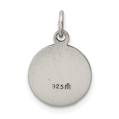 Sterling Silver Antiqued First Holy Communion Medal