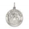 Sterling Silver Antiqued First Holy Communion Medal