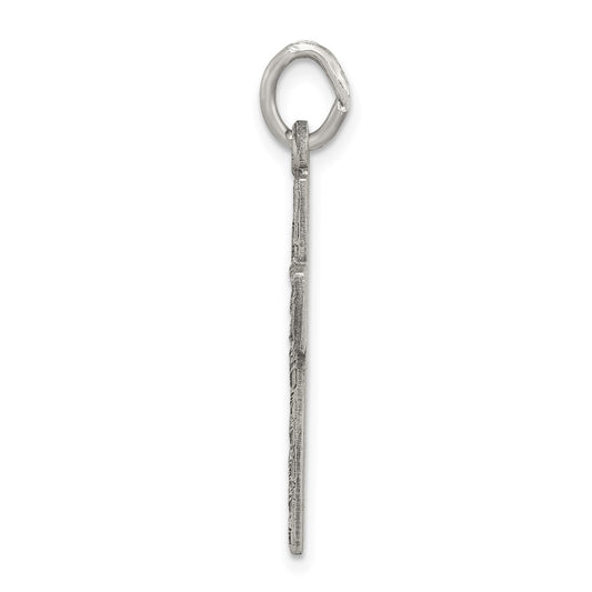 Sterling Silver Antiqued Cross Charm