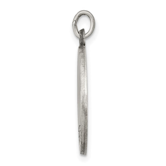 Sterling Silver Antiqued Confirmation Medal