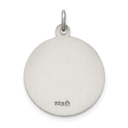 Sterling Silver Antiqued Confirmation Medal