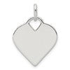 Sterling Silver Polished Heart Charm