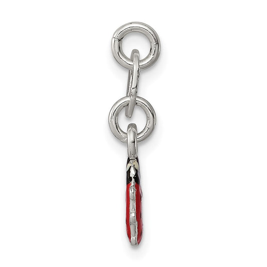Sterling Silver Enameled Ladybug Charm