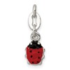 Sterling Silver Enameled Ladybug Charm