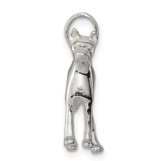 Sterling Silver Great Dane Pendant