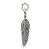 Sterling Silver Antiqued Feather Charm