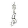 Sterling Silver Letter J Initial Charm