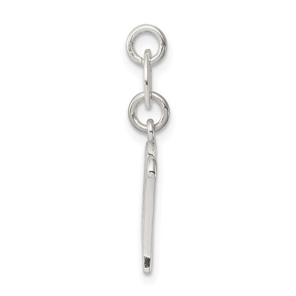 Sterling Silver Letter W Initial Charm