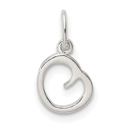Sterling Silver Letter O Initial Charm