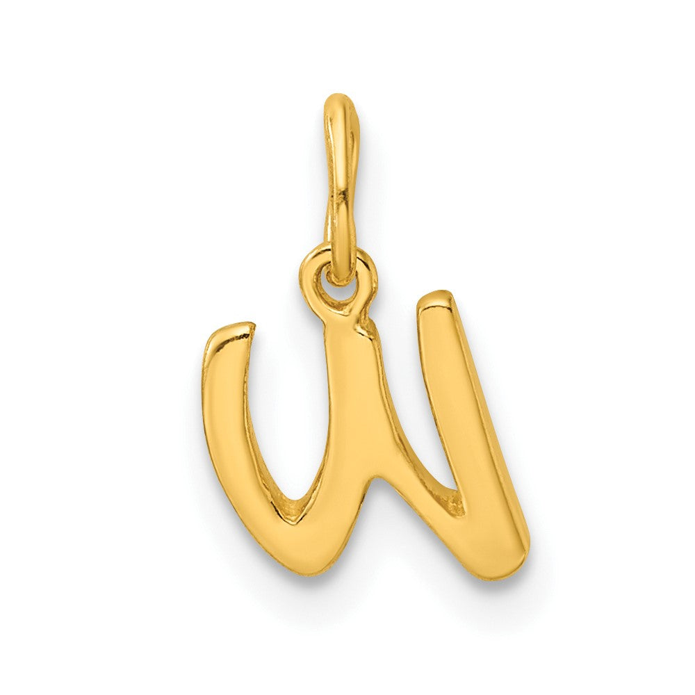 Sterling Silver Letter W Initial Charm