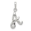 Sterling Silver Letter A Initial Pendant