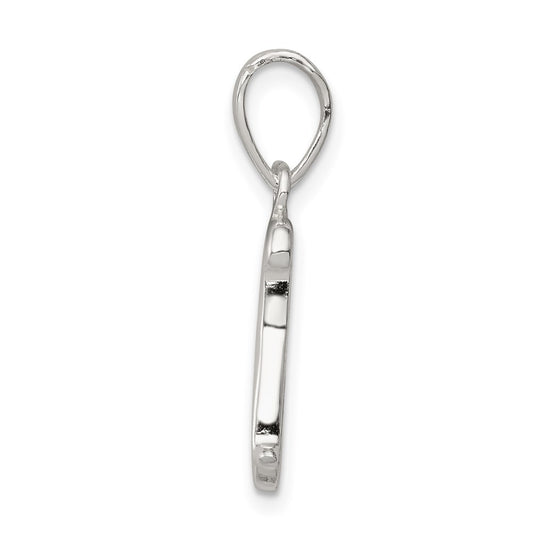 Sterling Silver Letter K Initial Pendant