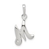Sterling Silver Letter M Initial Pendant