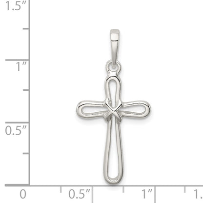 Sterling Silver Polished Cross Pendant