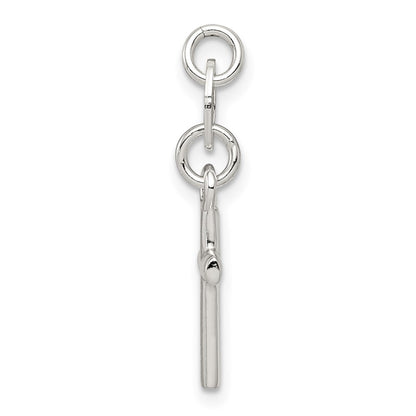 Sterling Silver Polished Cross Charm