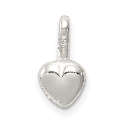 Sterling Silver Puffed Heart Charm