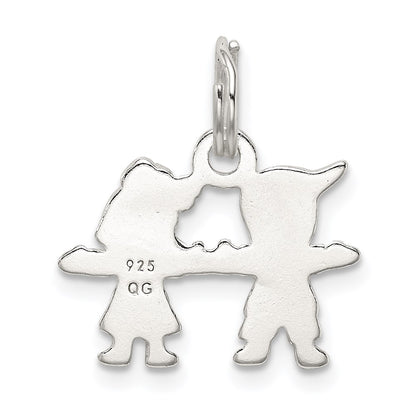 Sterling Silver Polished Boy and Girl Charm