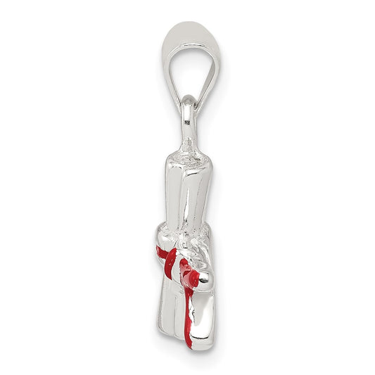 Sterling Silver Enameled Diploma Charm