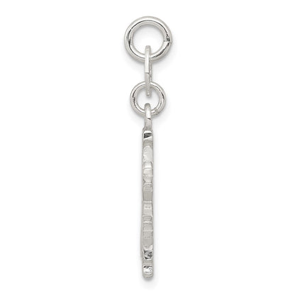 Sterling Silver Polished Snowflake Charm