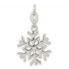 Sterling Silver Polished Snowflake Charm