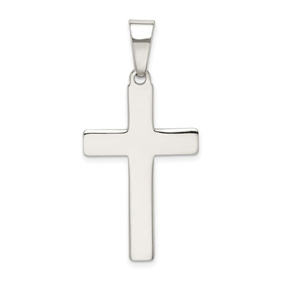 Sterling Silver Polished Cross Pendant