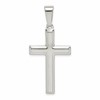 Sterling Silver Polished Cross Pendant