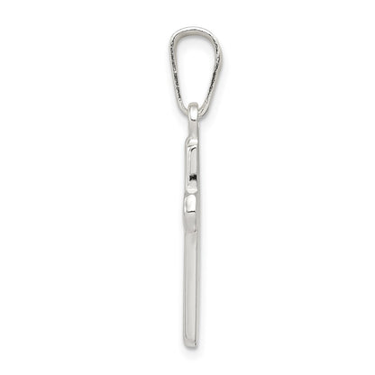 Sterling Silver Polished Cross Pendant