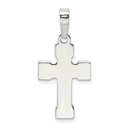 Sterling Silver Polished Cross Pendant