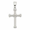 Sterling Silver Polished Cross Pendant