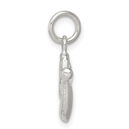 Sterling Silver Baseball Glove & Bat Charm