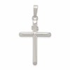Sterling Silver Polished INRI Cross Pendant