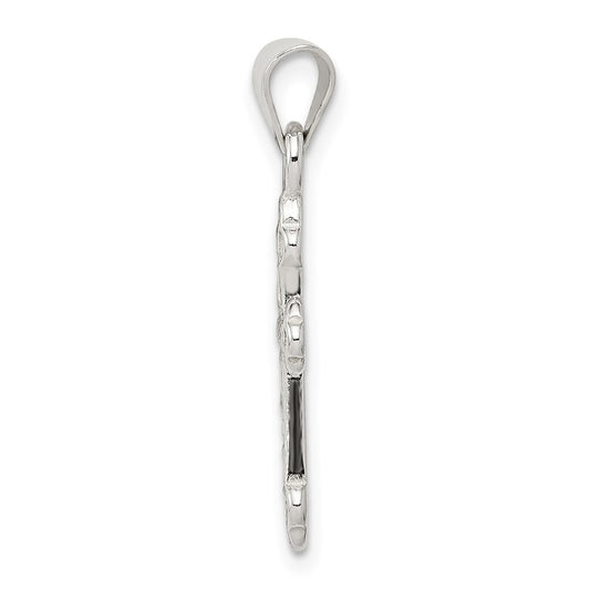 Sterling Silver Cross with CZ Pendant