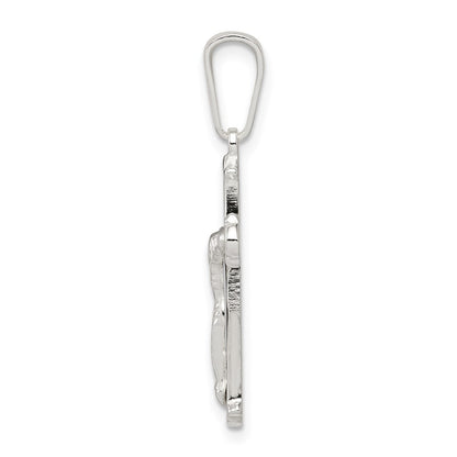 Sterling Silver Polished Crucifix Pendant