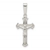 Sterling Silver Polished Crucifix Pendant