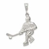 Sterling Silver Hockey Player Charm