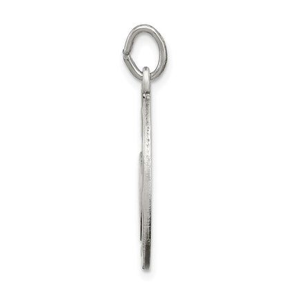Sterling Silver Satin Antiqued 2-Piece Mizpah Pendant