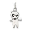 Sterling Silver Enameled Boy Charm