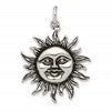 Sterling Silver Antiqued Sun Charm