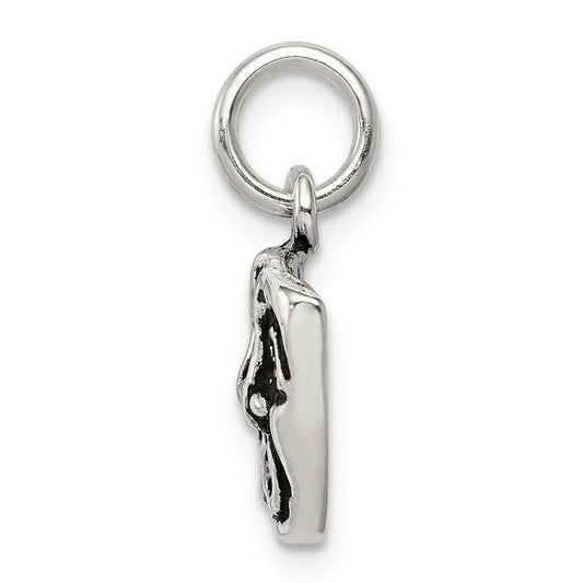 Sterling Silver Antiqued Comedy/Tragedy Face Charms