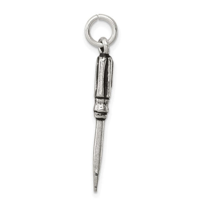 Sterling Silver Antiqued Screwdriver Charm