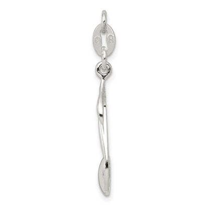 Sterling Silver Polished Music Note Charm