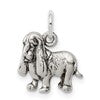 Sterling Silver Antiqued Basset Hound Charm